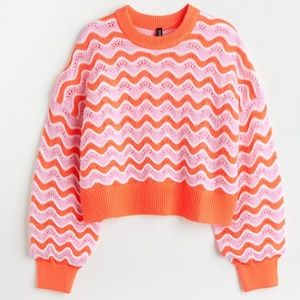 H and M Pointelle knit sweater